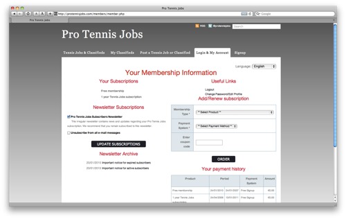 members page