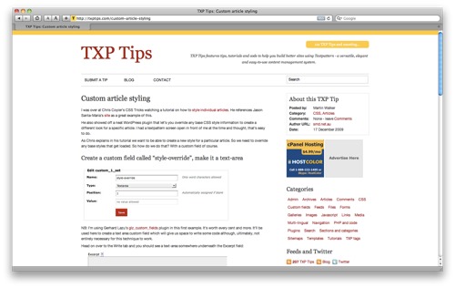 txp tips